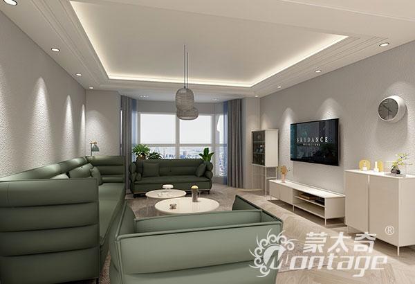 告別千篇一律的設(shè)計，硅藻泥客廳簡單耐看